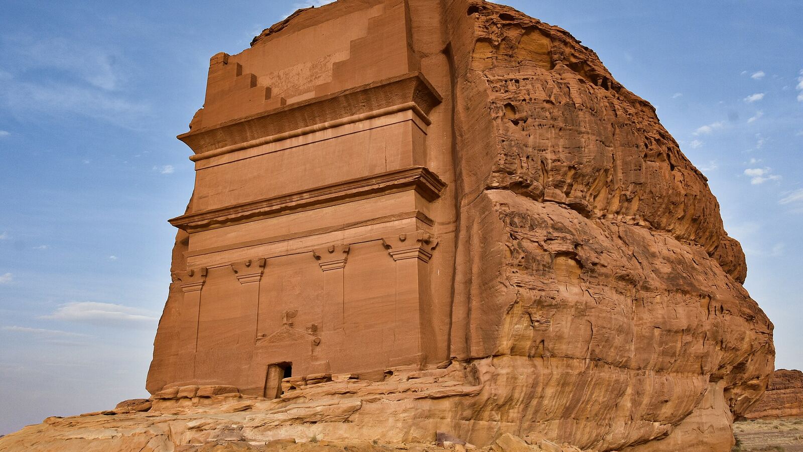 Qasr al-Farid, het Nabateese rotsgraf in Hegra bij AlUla